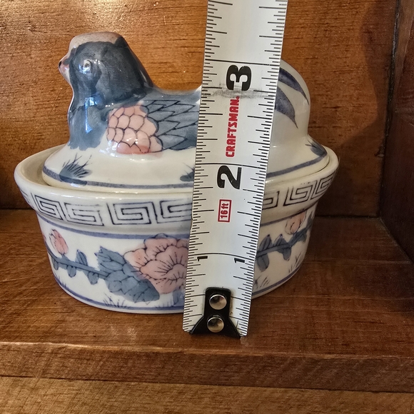 Vintage 1950s Ceramic Hen On A Nest - Picture 4 of 5